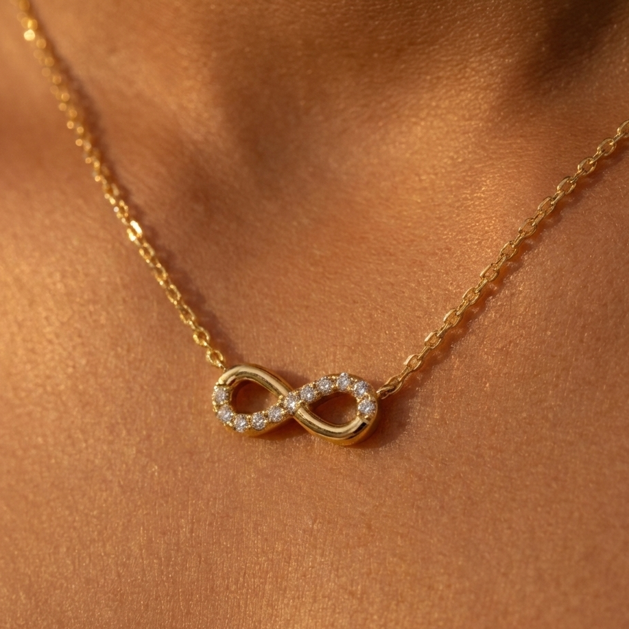 Infinity Spark Necklace – 18K Gold Plated