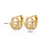 Blossom Luxe Zircon Earrings – 18K Gold Plated | Eira Collections
