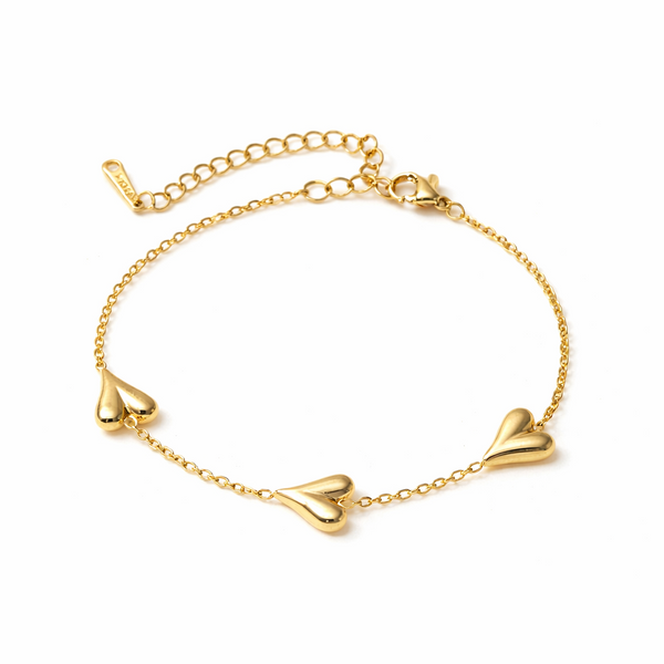 Golden Hearts Bracelet