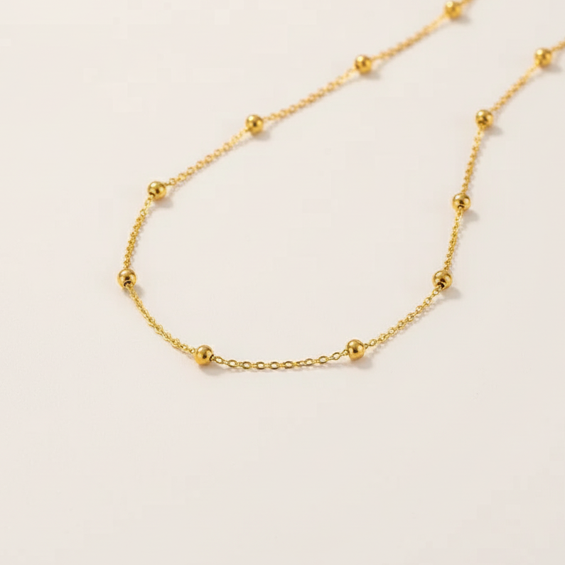 Dainty bead chain Necklace