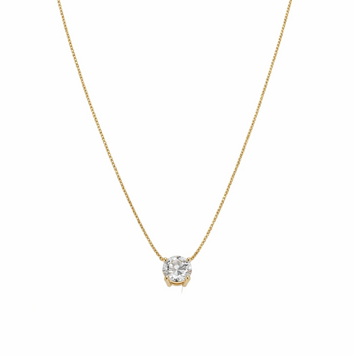 Invisible Chain Minimal Necklace – 18K Gold Plated | Eira Collections