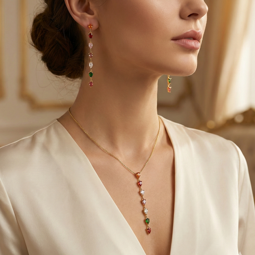 Liora Crystal Drop Jewellery Set