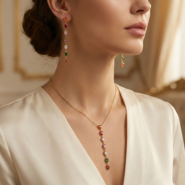 Liora Crystal Drop Jewellery Set