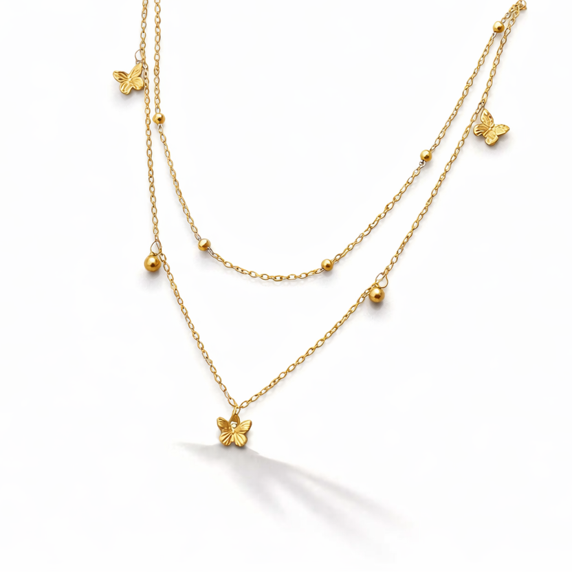 Butterfly Layered Necklace