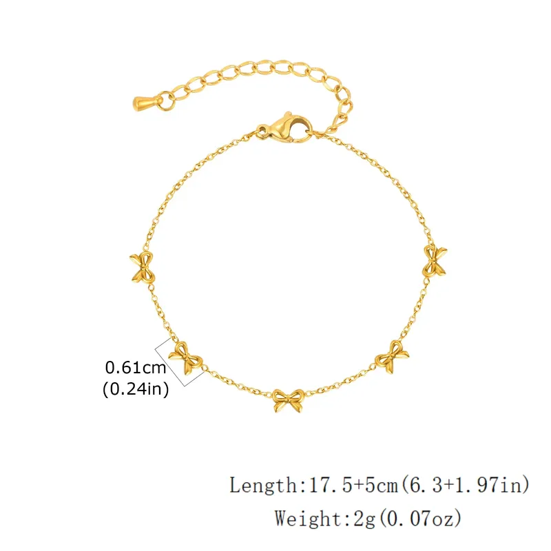 Golden Bow Knot Bracelet