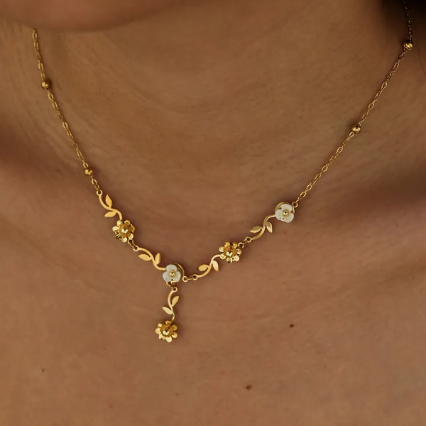 Heritage Pearl Floral Necklace
