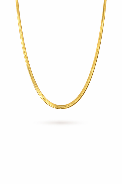 Gold plated Elegant Flat Snake Chain