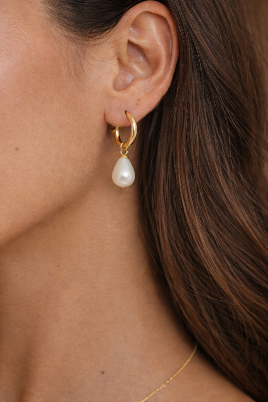 Aurielle Pearl Necklace Set – 18K Gold Plated