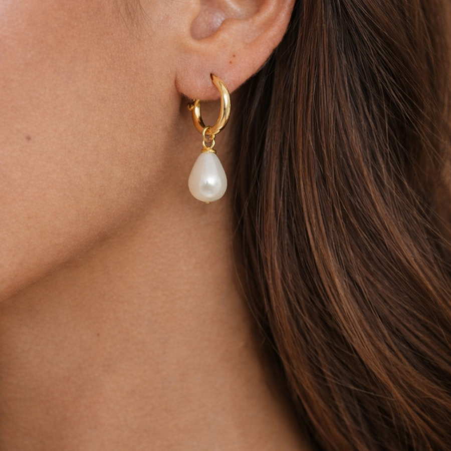 Aurielle Pearl Necklace Set – 18K Gold Plated