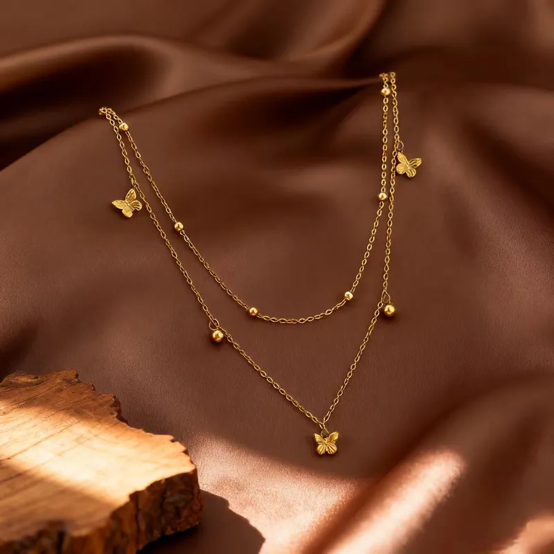 Butterfly Layered Necklace