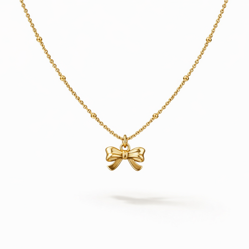 18K Gold Plated Bow Knot Necklace – Anti-Tarnish | Eira Collections