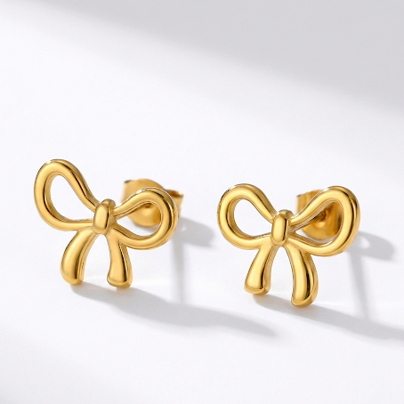 Golden Bow Charm Set – 18K Gold-Plated