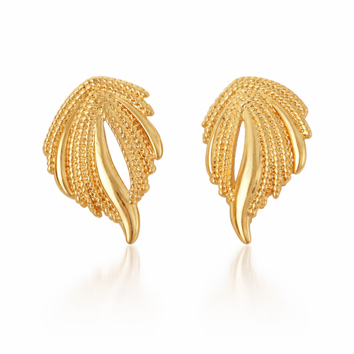 Eternal Leaf Earrings – 18K Gold Plated | Eira Collections