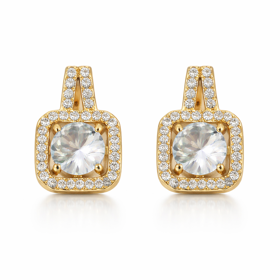 Radiant Halo Pendant Set