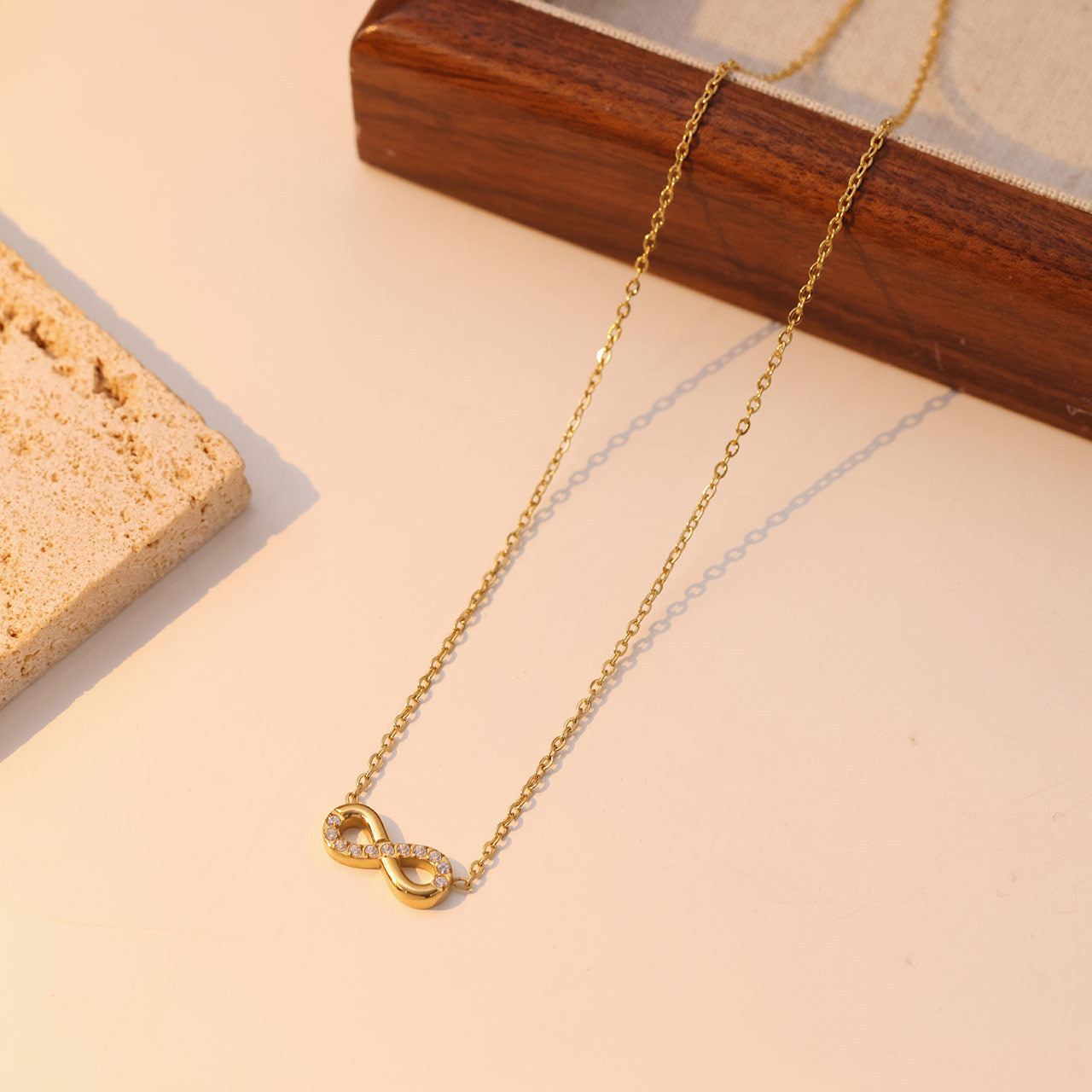 Infinity Spark Necklace – 18K Gold Plated