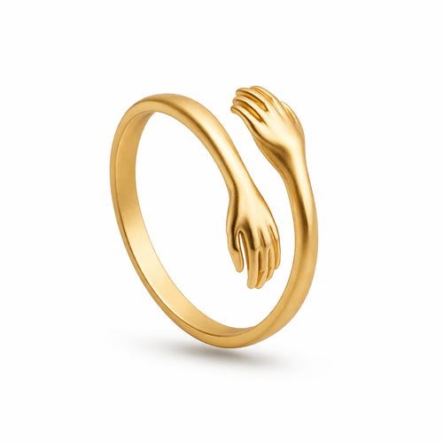 Gold Plated Trendy Huggie Ring