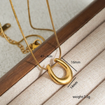 Luna Arc Gold Necklace