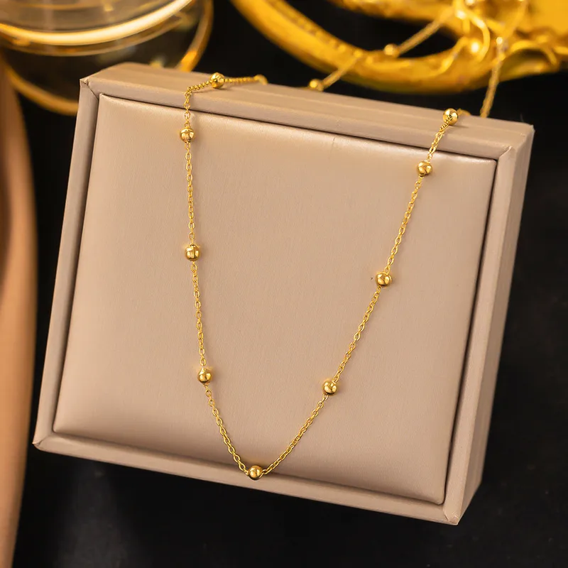 Dainty bead chain Necklace