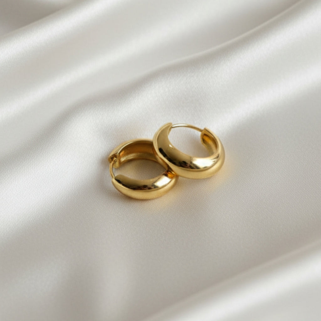 Auric Dome Hoops Earrings