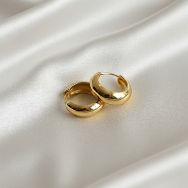 Auric Dome Hoops Earrings