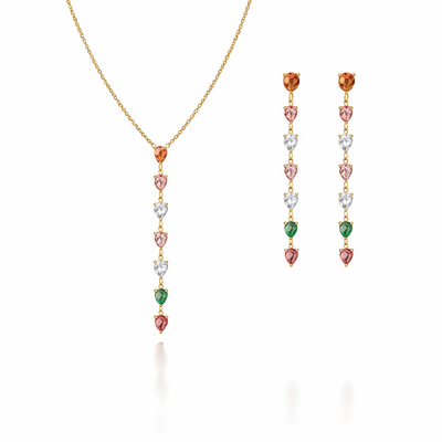 Liora Crystal Drop Jewellery Set