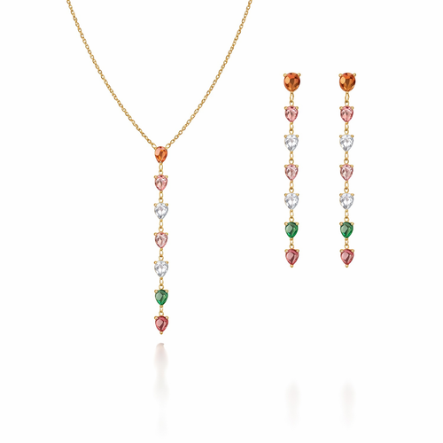Liora Crystal Drop Jewellery Set