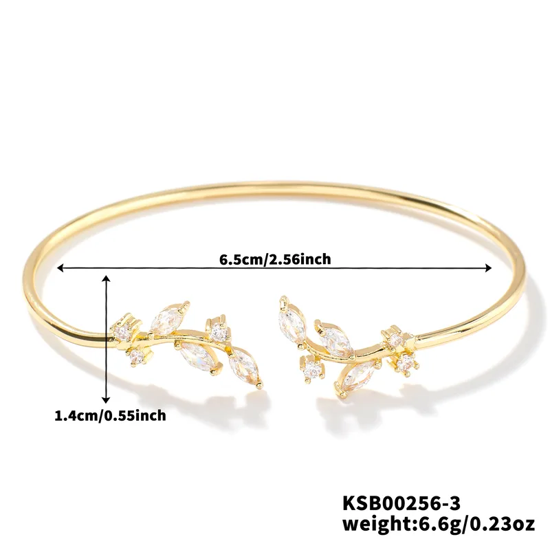 Elegant Floral Crystal Gold Plated Kada