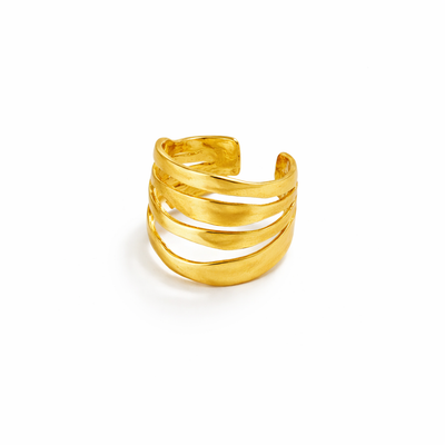 Minimal Gold Stack Ring