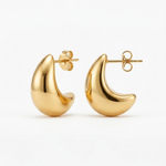 Aurelia Drop Hoop Earrings – 18K Gold Plated | Eira Collections
