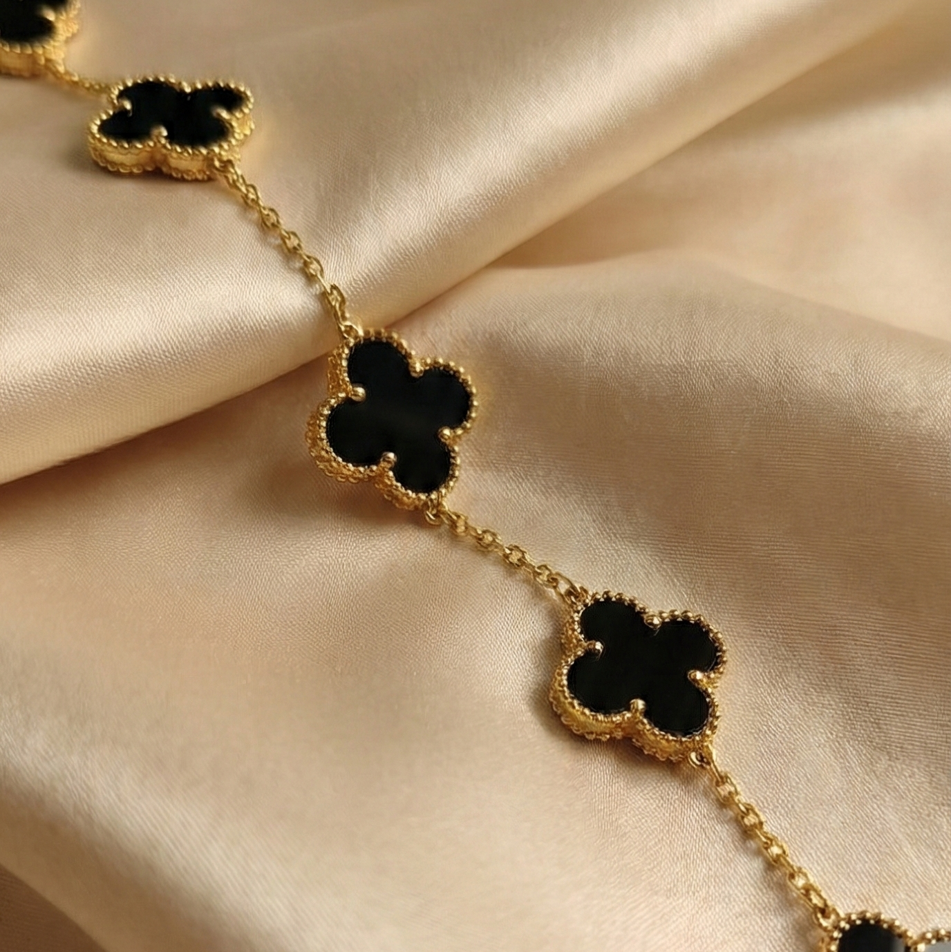 Black Clover Charm Bracelet