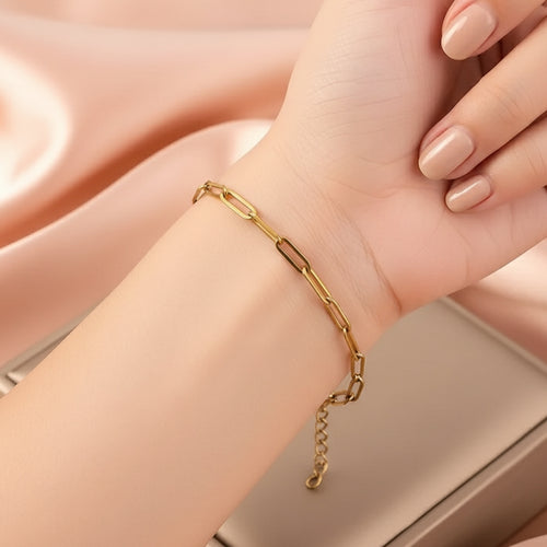 Minimal Geometric Stainless Steel Bracelet