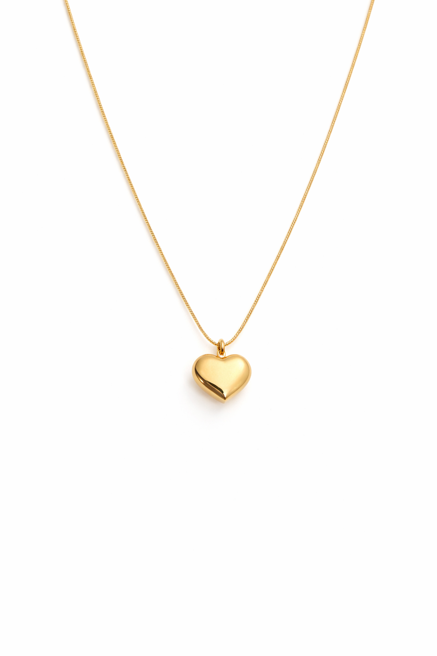 Luxury 18K Gold Plated Heart Pendant Necklace
