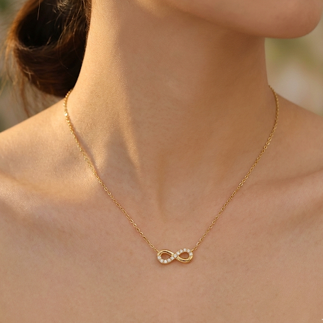 Infinity Spark Necklace – 18K Gold Plated