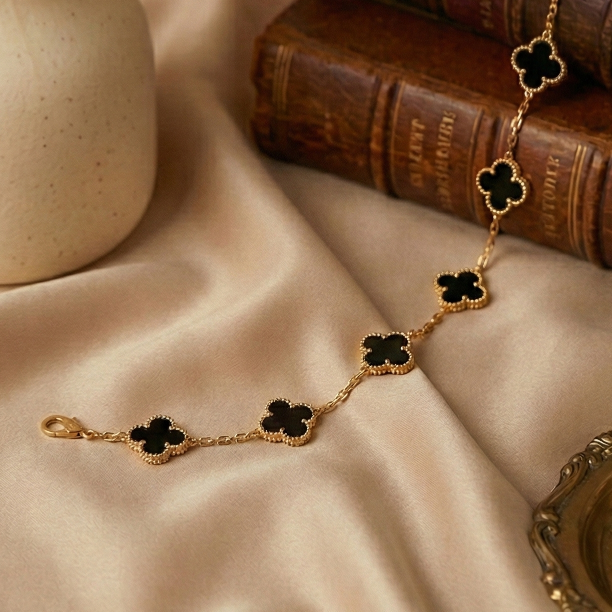 Black Clover Charm Bracelet