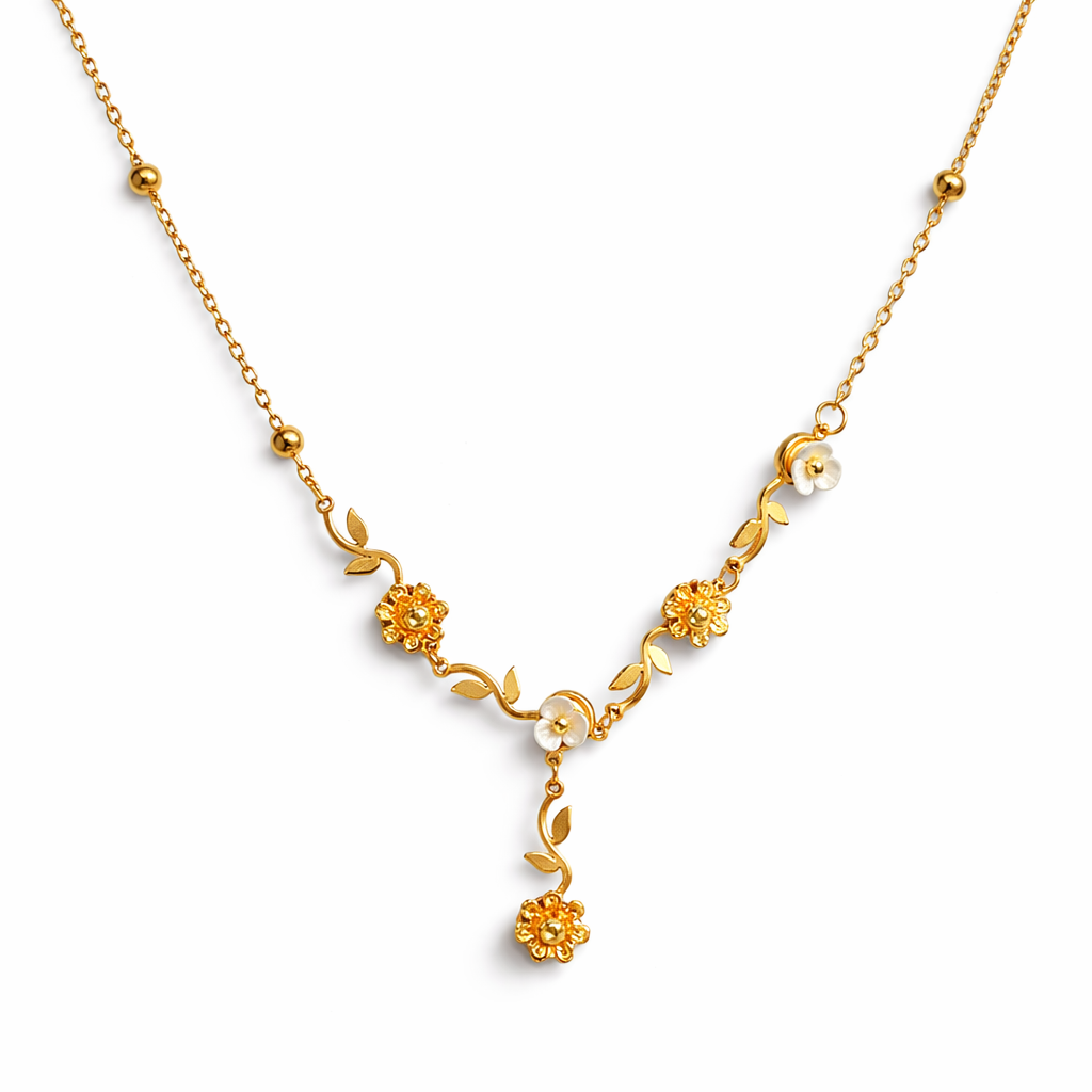 Heritage Pearl Floral Necklace