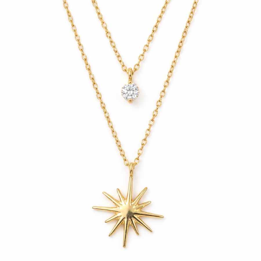 Star Pendant Necklace – 18K Gold Plated | Eira Collections