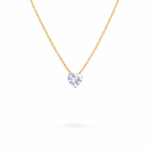 True Heart Gemstone Necklace – 18K Gold Plated | Eira Collections