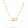 Connected Hearts Dainty Pendant Necklace – Gold Plated | Eira Collections