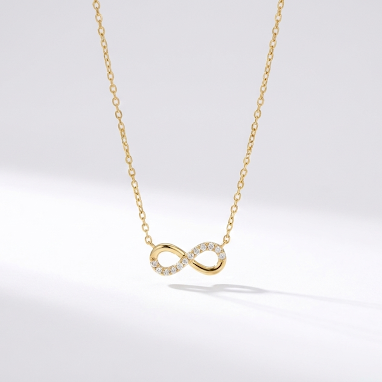 Infinity Spark Necklace – 18K Gold Plated