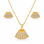 Glowcrest Crystal curve Necklace Set