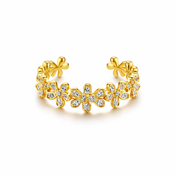 Floral Adjustable Ring