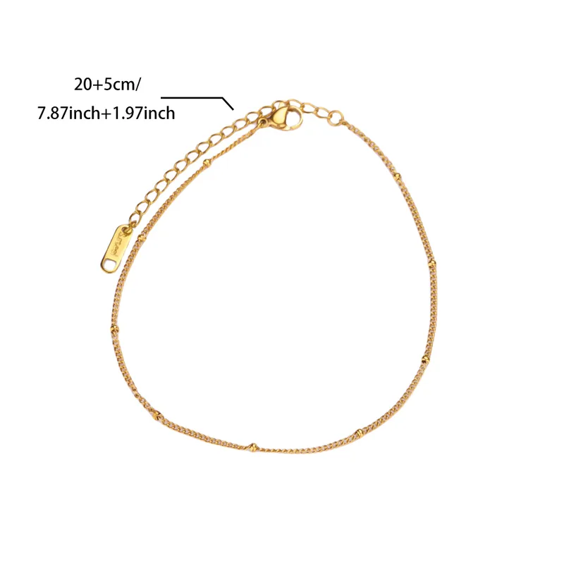 Minimal Gold Chain Anklet