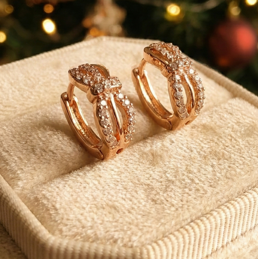 Premium Rose Gold Earrings – 18K Gold Plated | Eira Collections