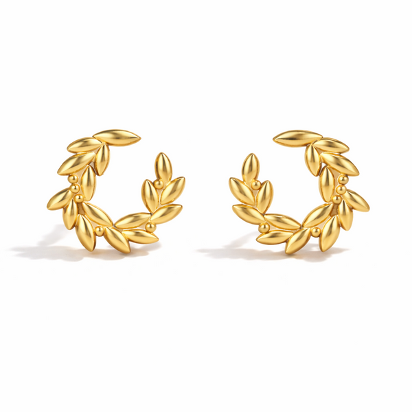 Aura Wreath Earrings – 18K Gold Plated | Eira Collections