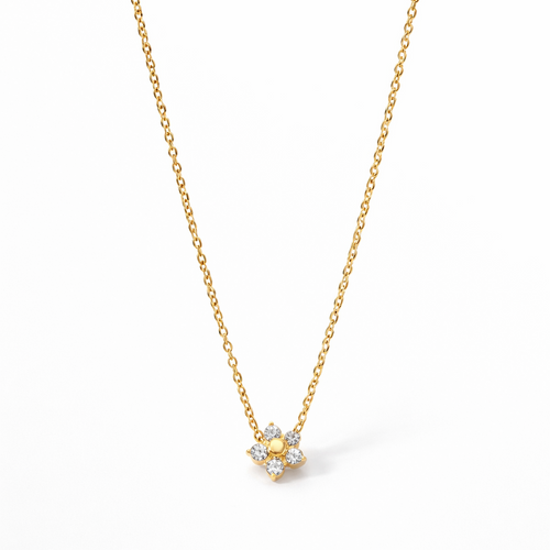 Crystal Pendant Necklace – 18K Gold Plated | Eira Collections
