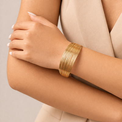 Luna Bangle style hand Cuff Bracelet