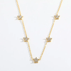 18K Gold Plated Zircon Flower Necklace – Waterproof | Eira Collections