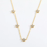 18K Gold Plated Zircon Flower Necklace – Waterproof | Eira Collections
