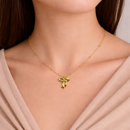 Trendy Bow Pendent Necklace